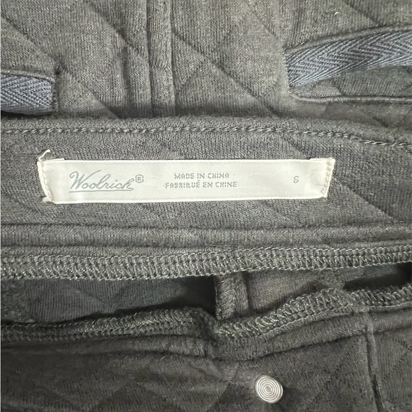 Woolrich Charcoal Grey Quilted Skirt Size 6 - Picture 4 of 6